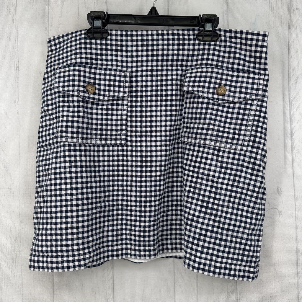 12 checkered double pocket skirt