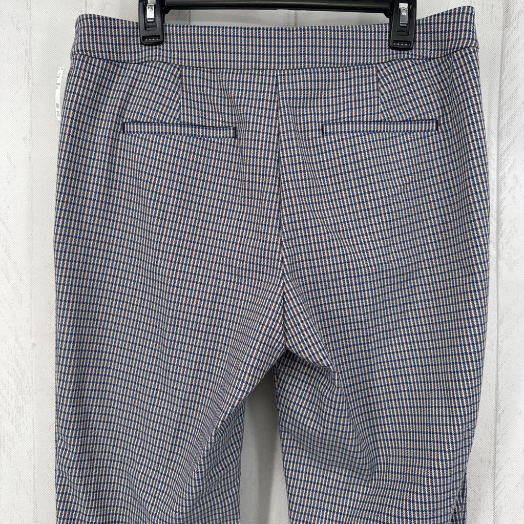 12p checkered slim leg pant