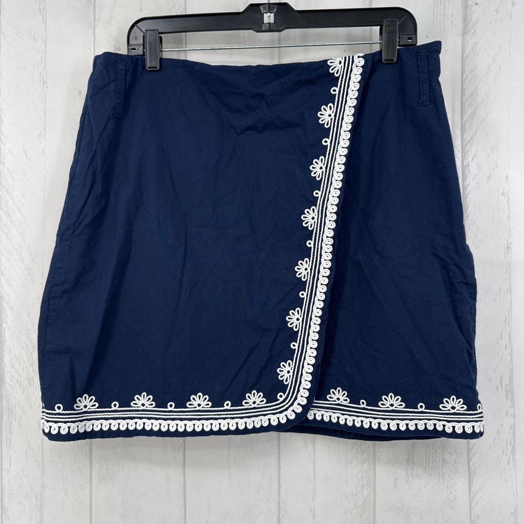 12 embroidered wrap skirt