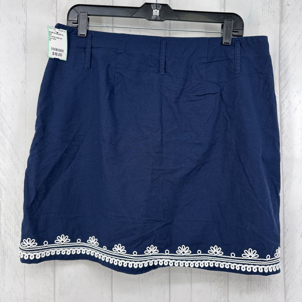 12 embroidered wrap skirt