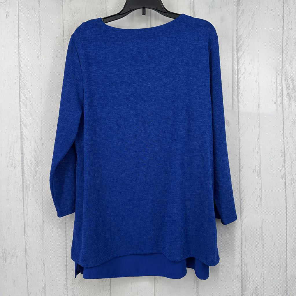 M scoop neck 3/4 slv top