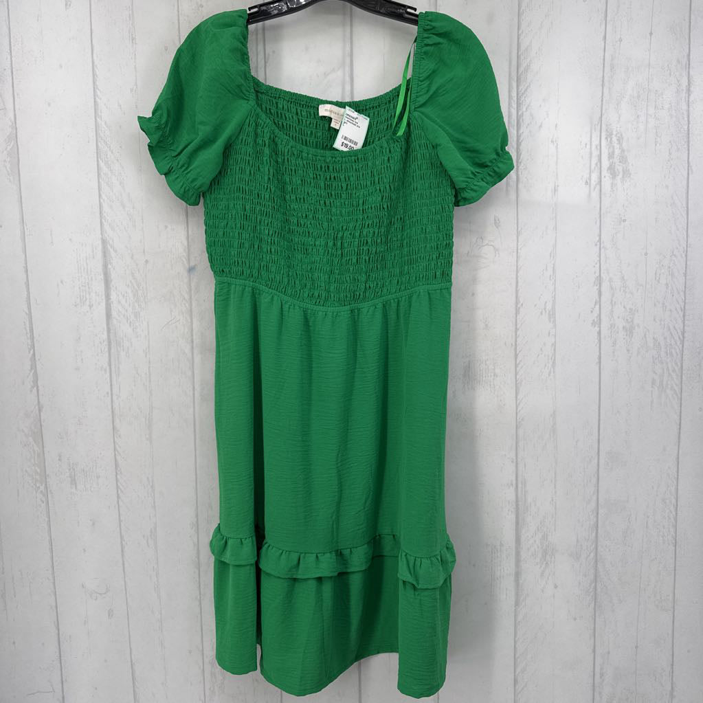 L smocked s/s dress