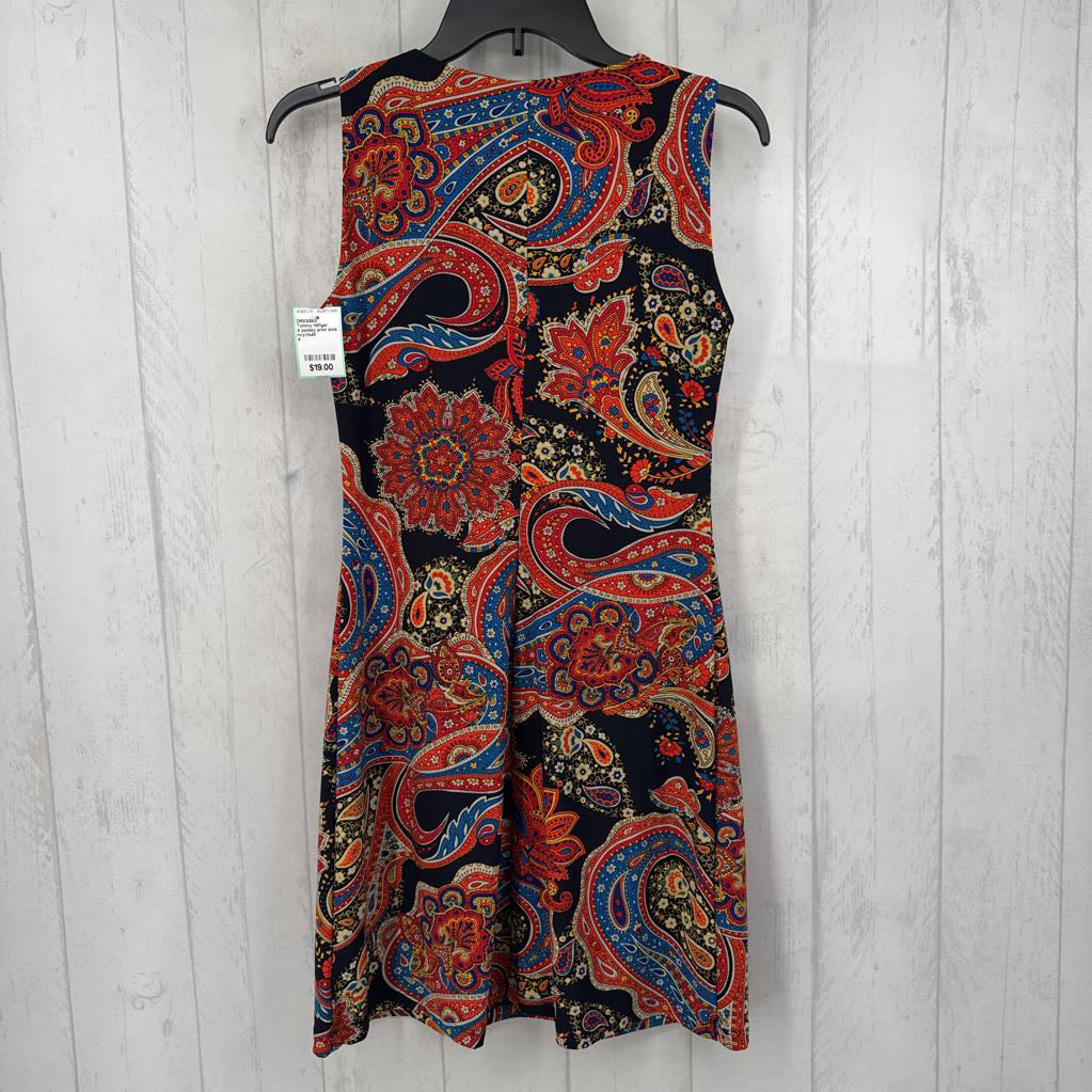 4 paisley print slvls dress