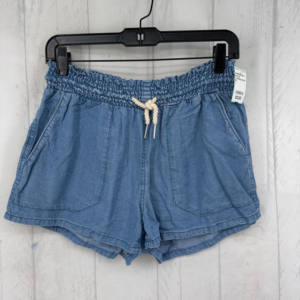 L chambray shorts