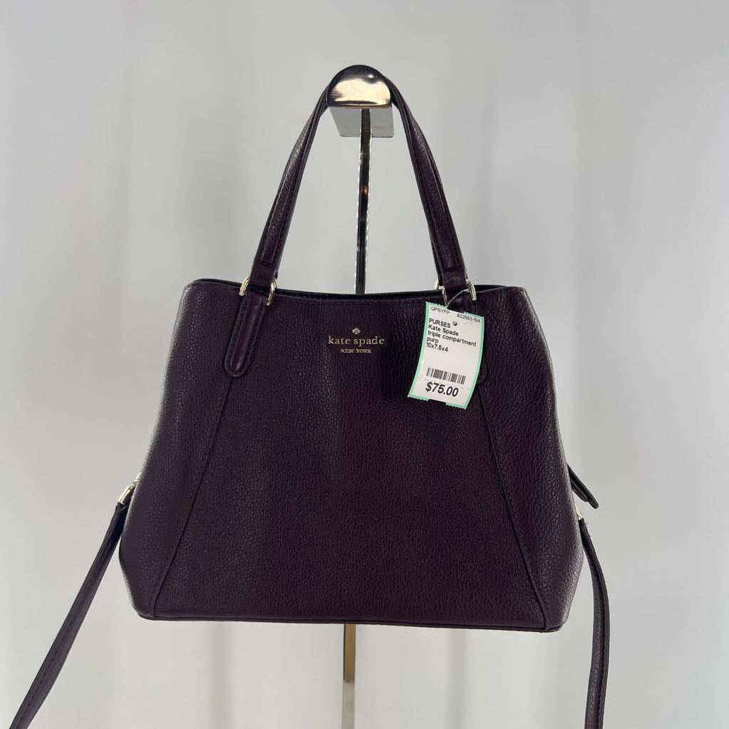 triple compartment satchel