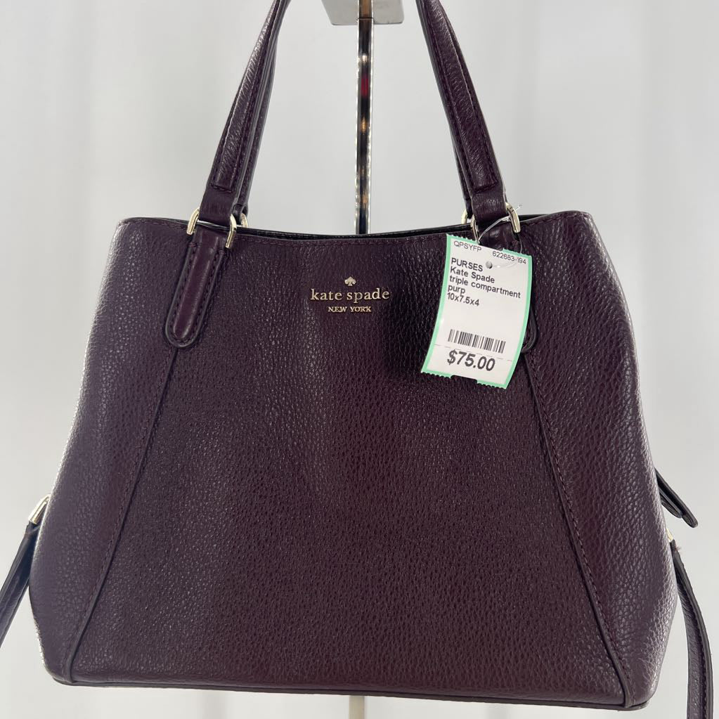 triple compartment satchel