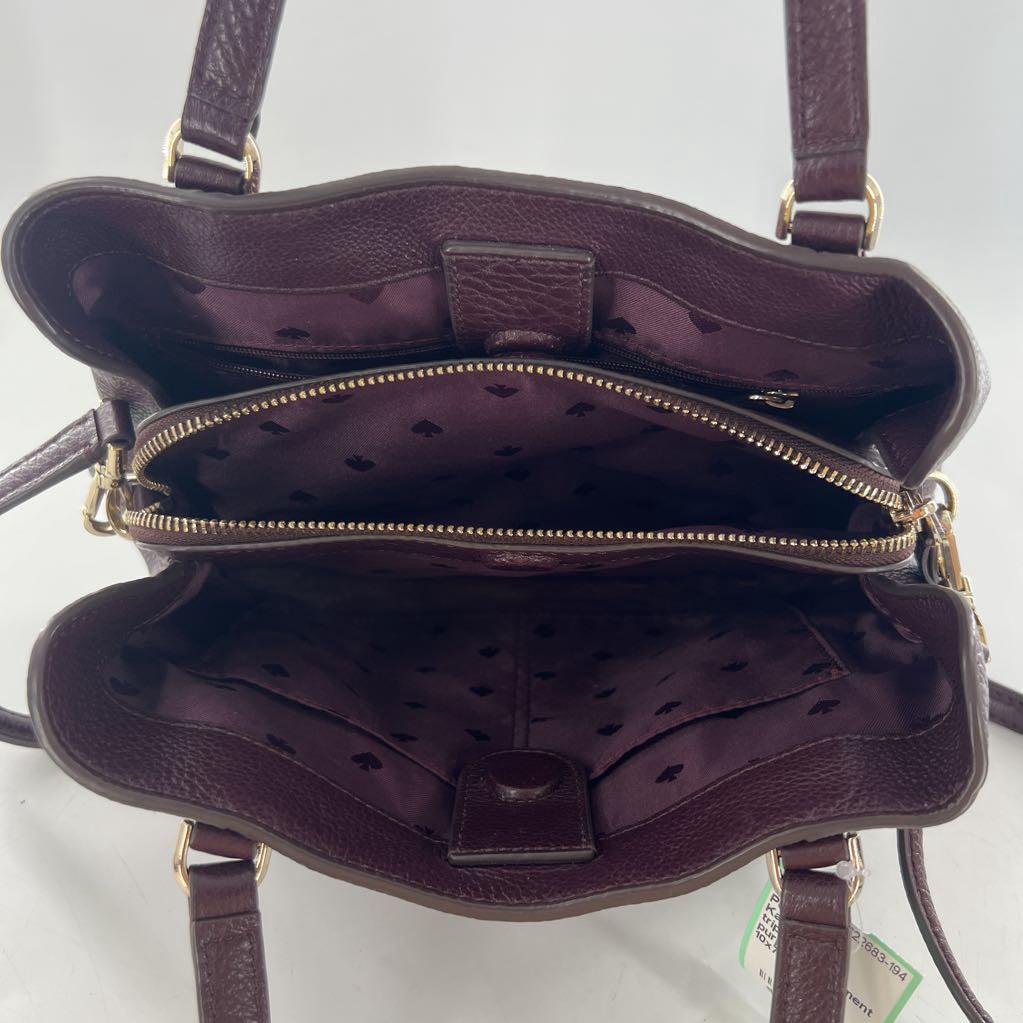 triple compartment satchel