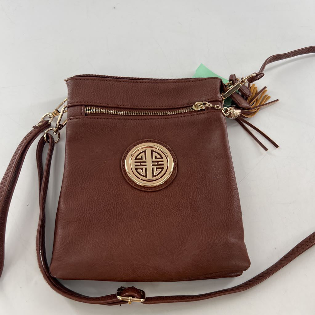 vegan leather tassel crossbody