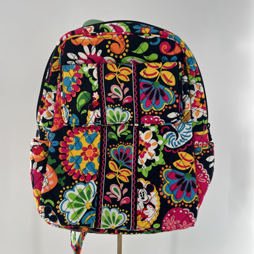 quilted flo print backpack