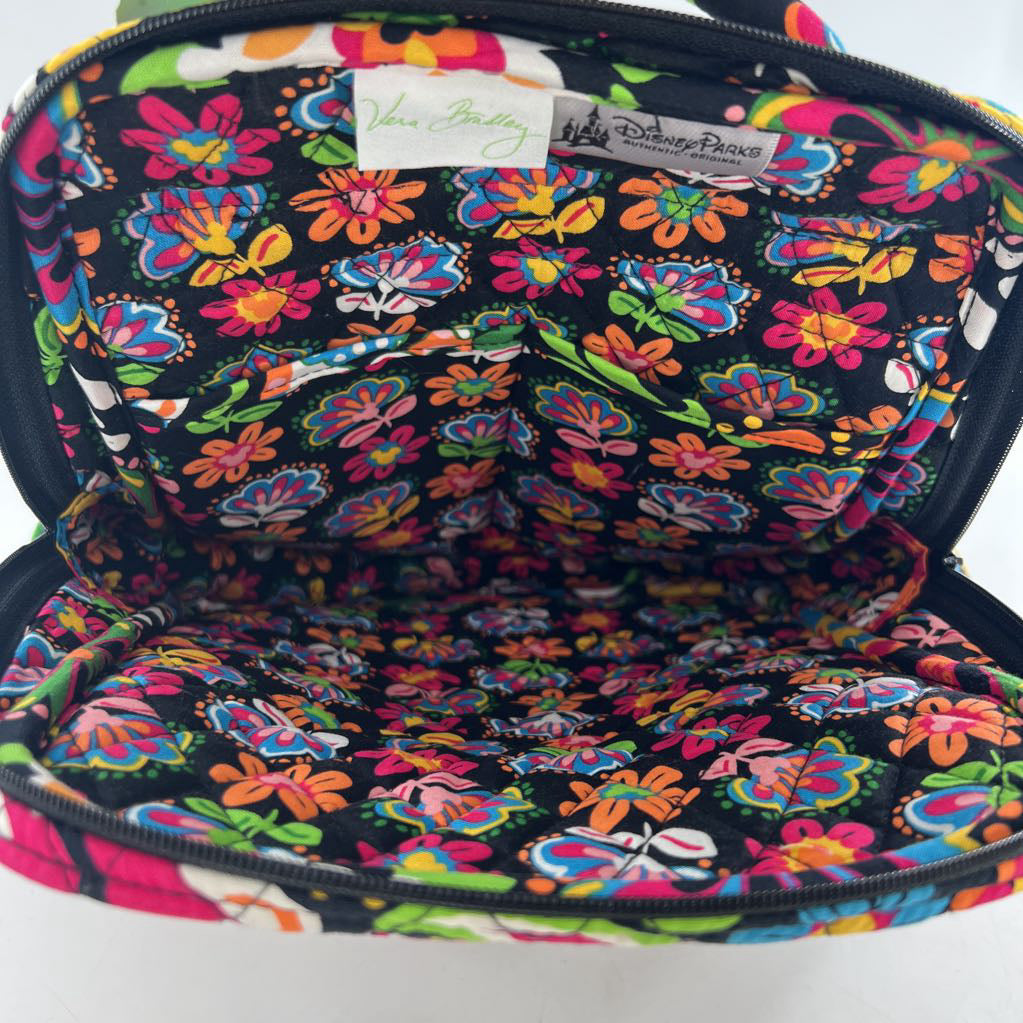 quilted flo print backpack