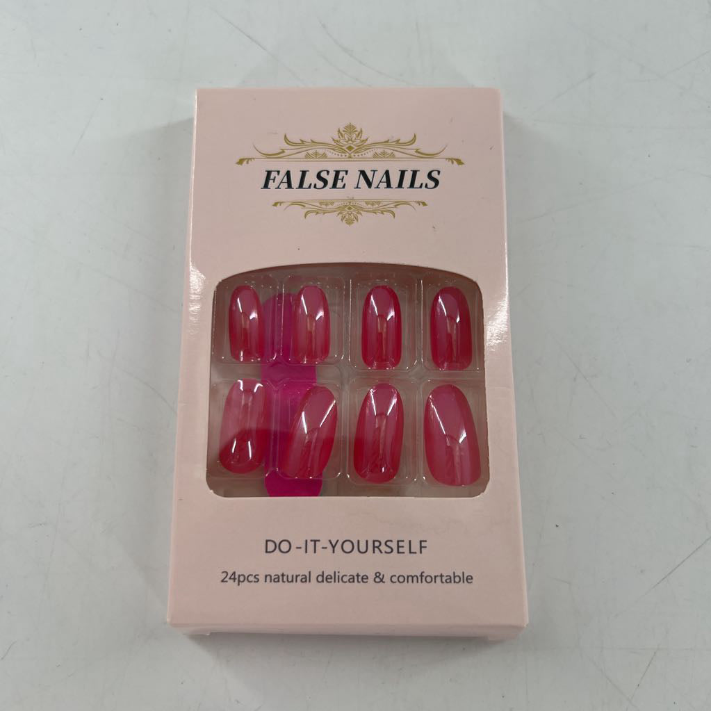 false nails-shiny pnk