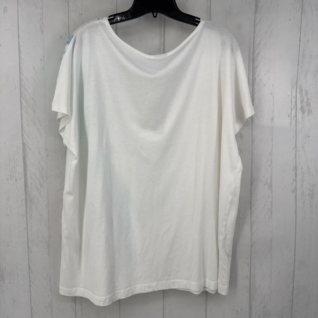 R59 XL s/s cool brushed sequin top