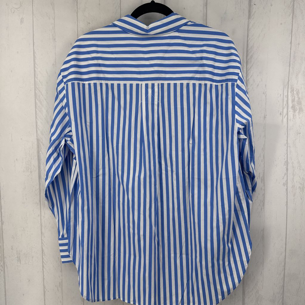 1x l/s stripe button shirt