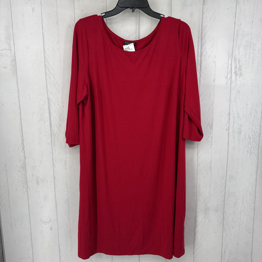 1x elbow slv knit dress