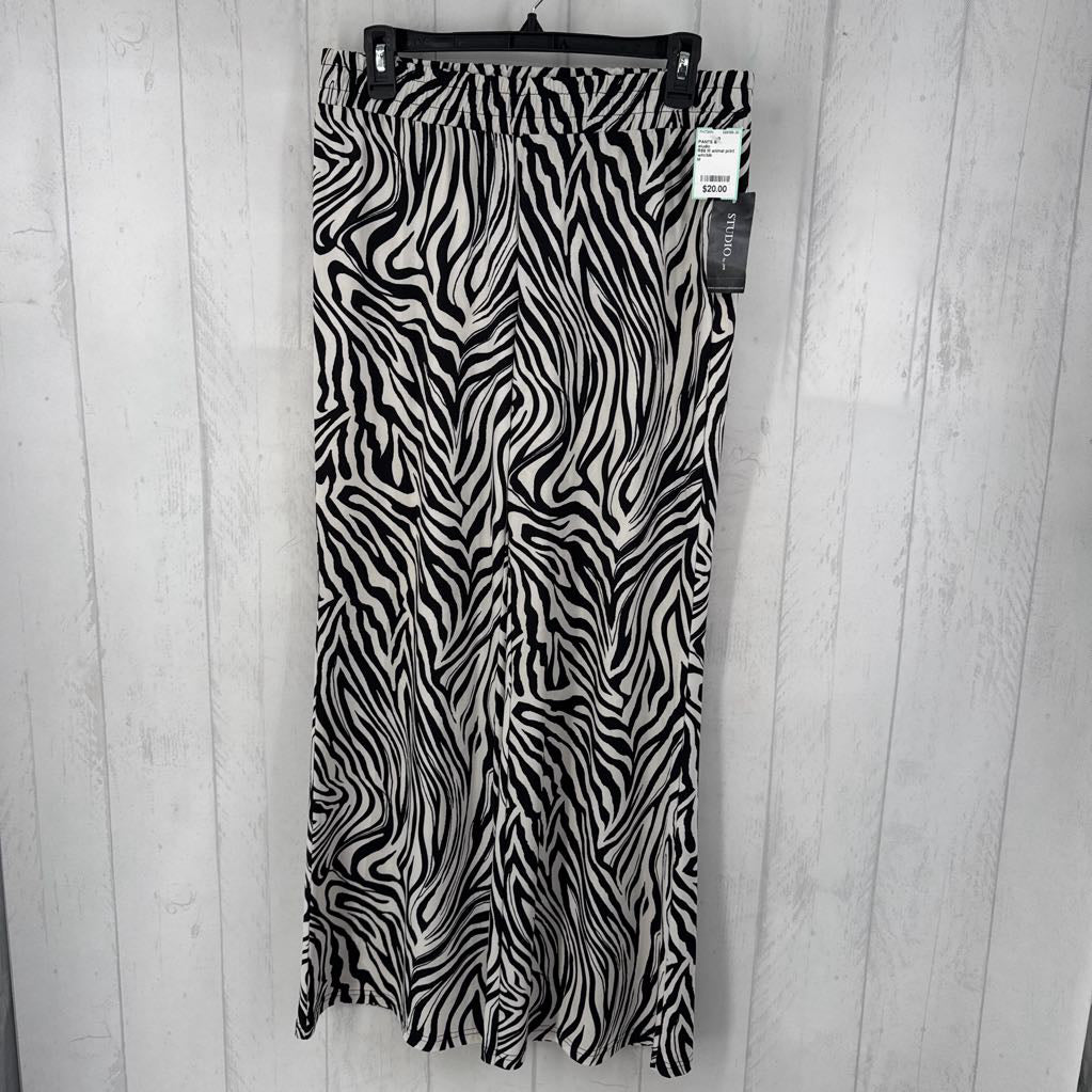 R59 M animal print wide leg pant