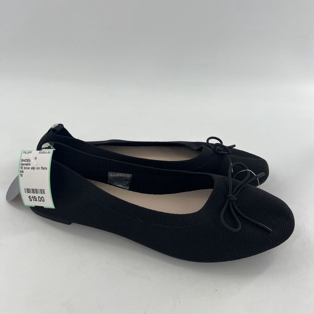 10 bow slip on flats