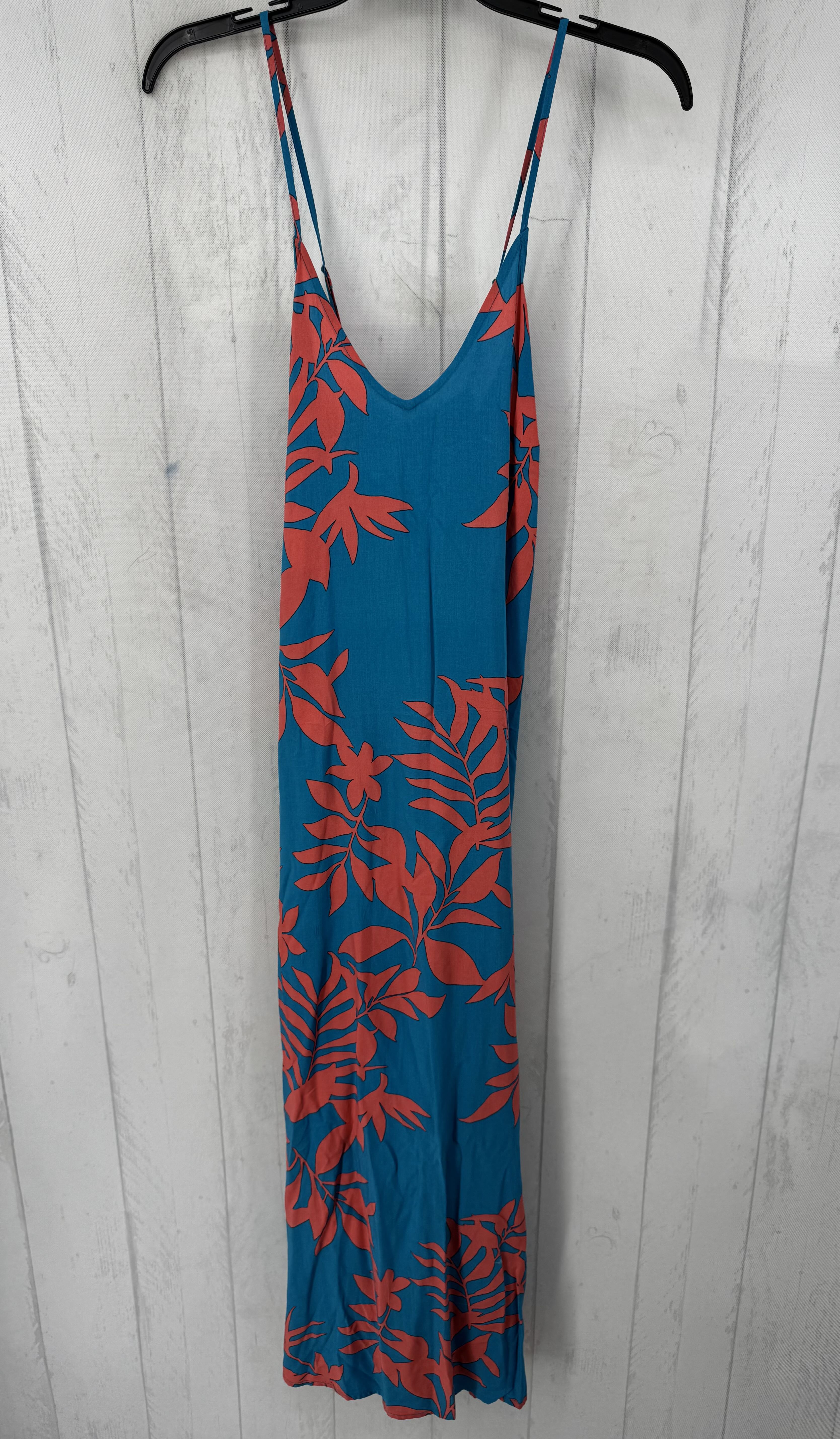 M leaf print sundress