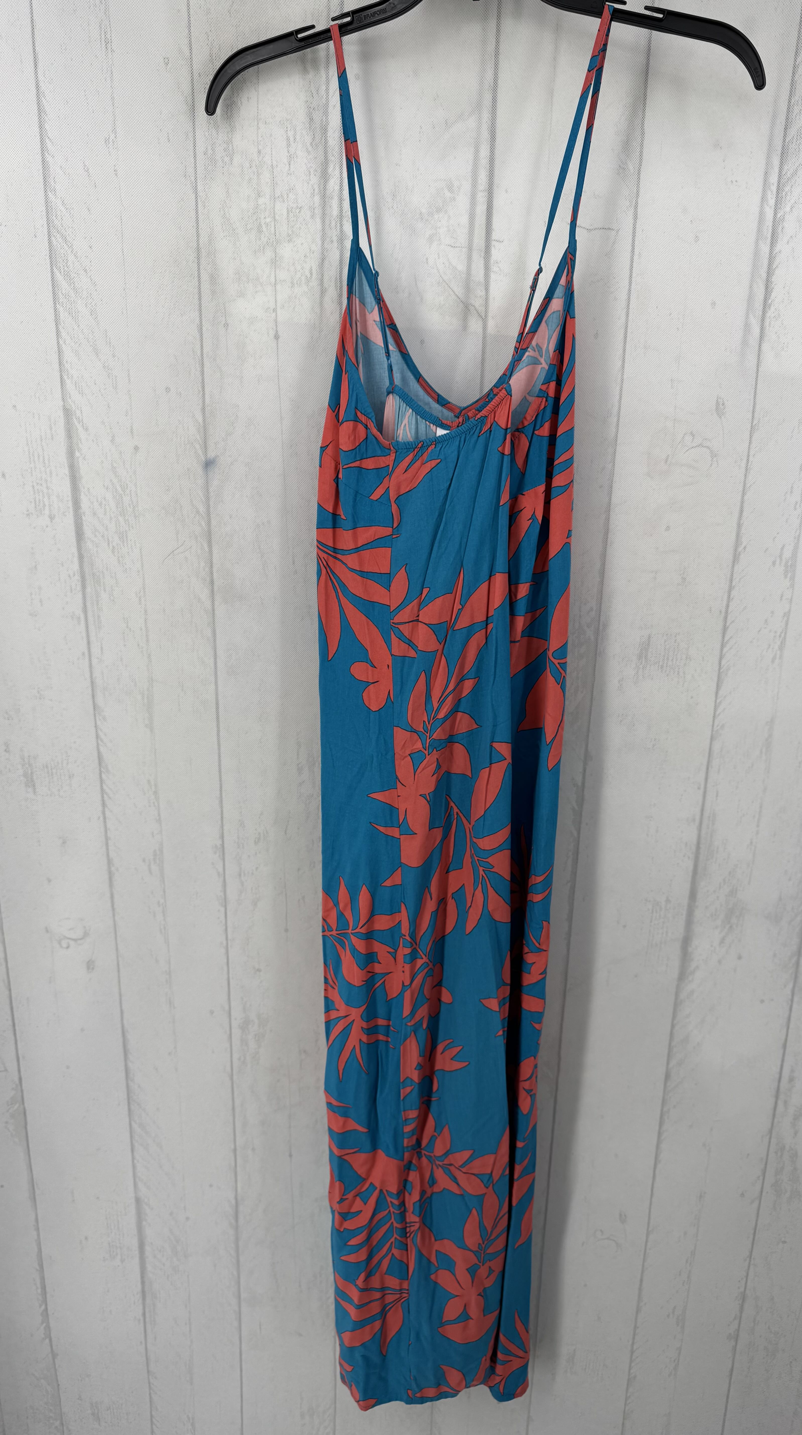 M leaf print sundress