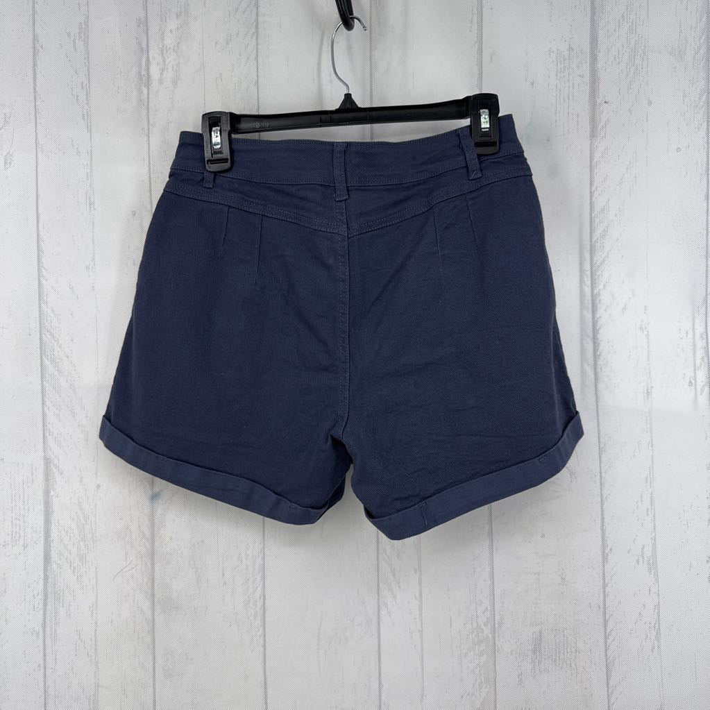 L denim shorts