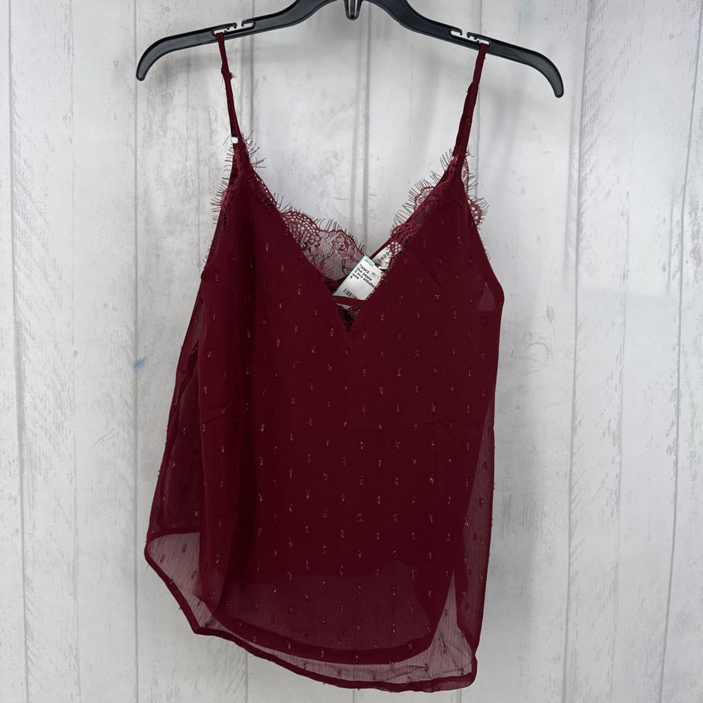S lace embellished tank