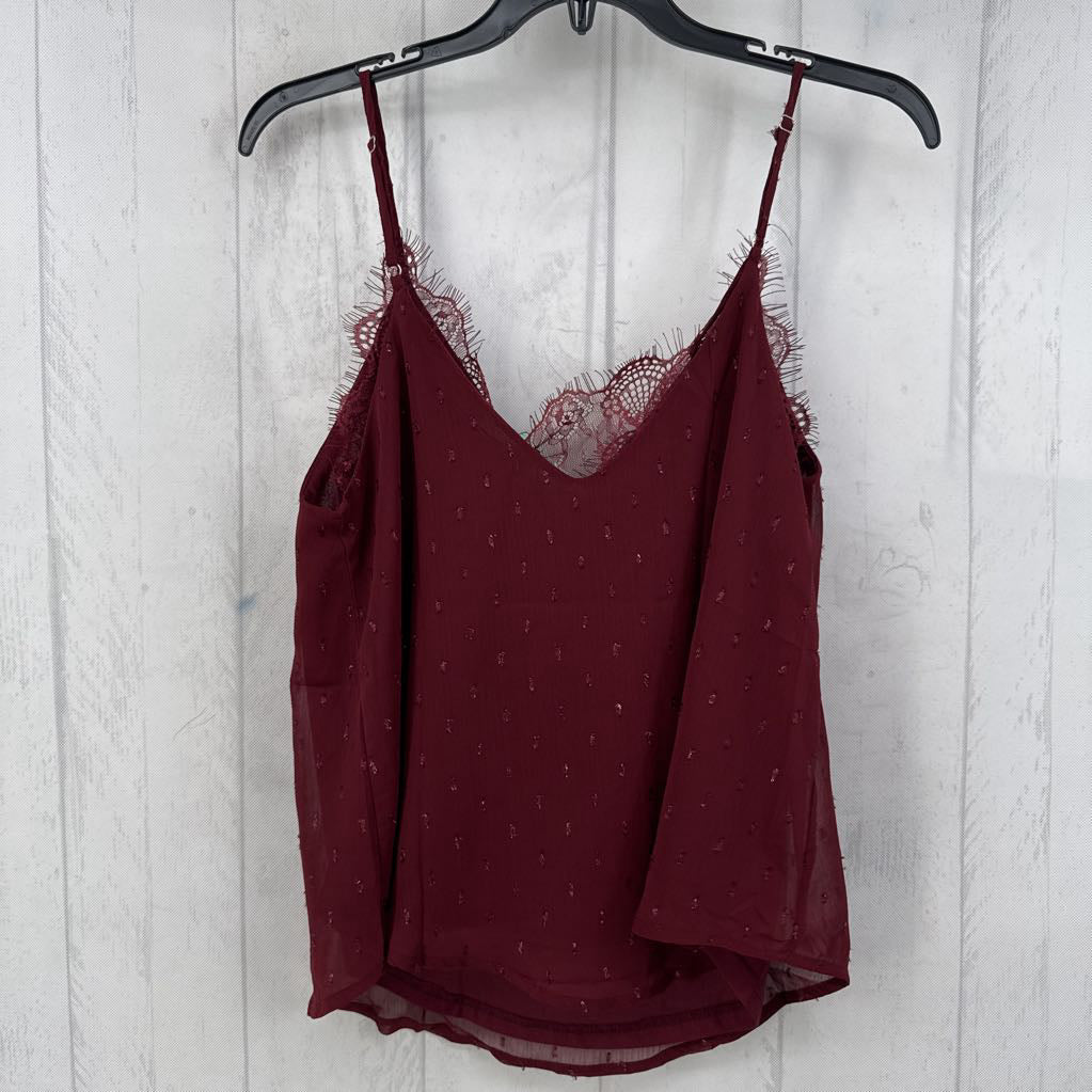 S lace embellished tank