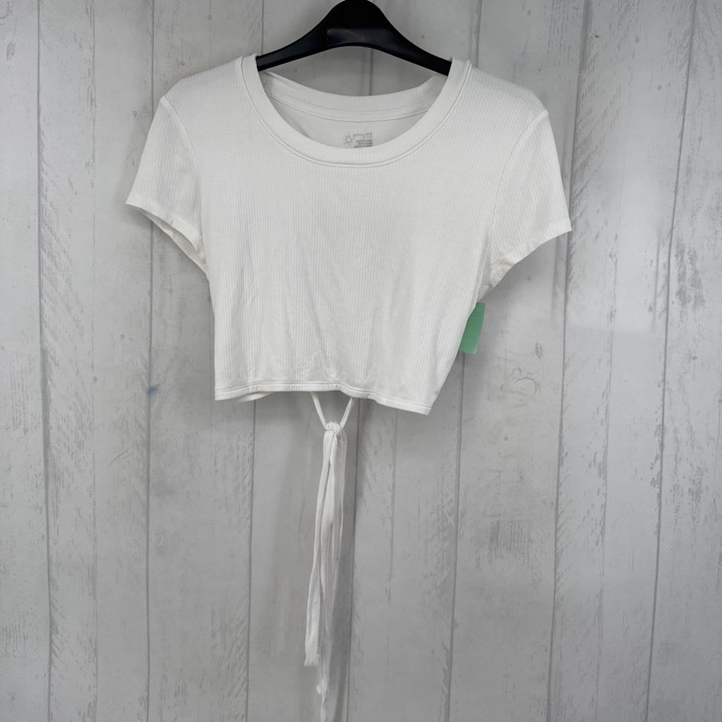 M s/s tie crop top