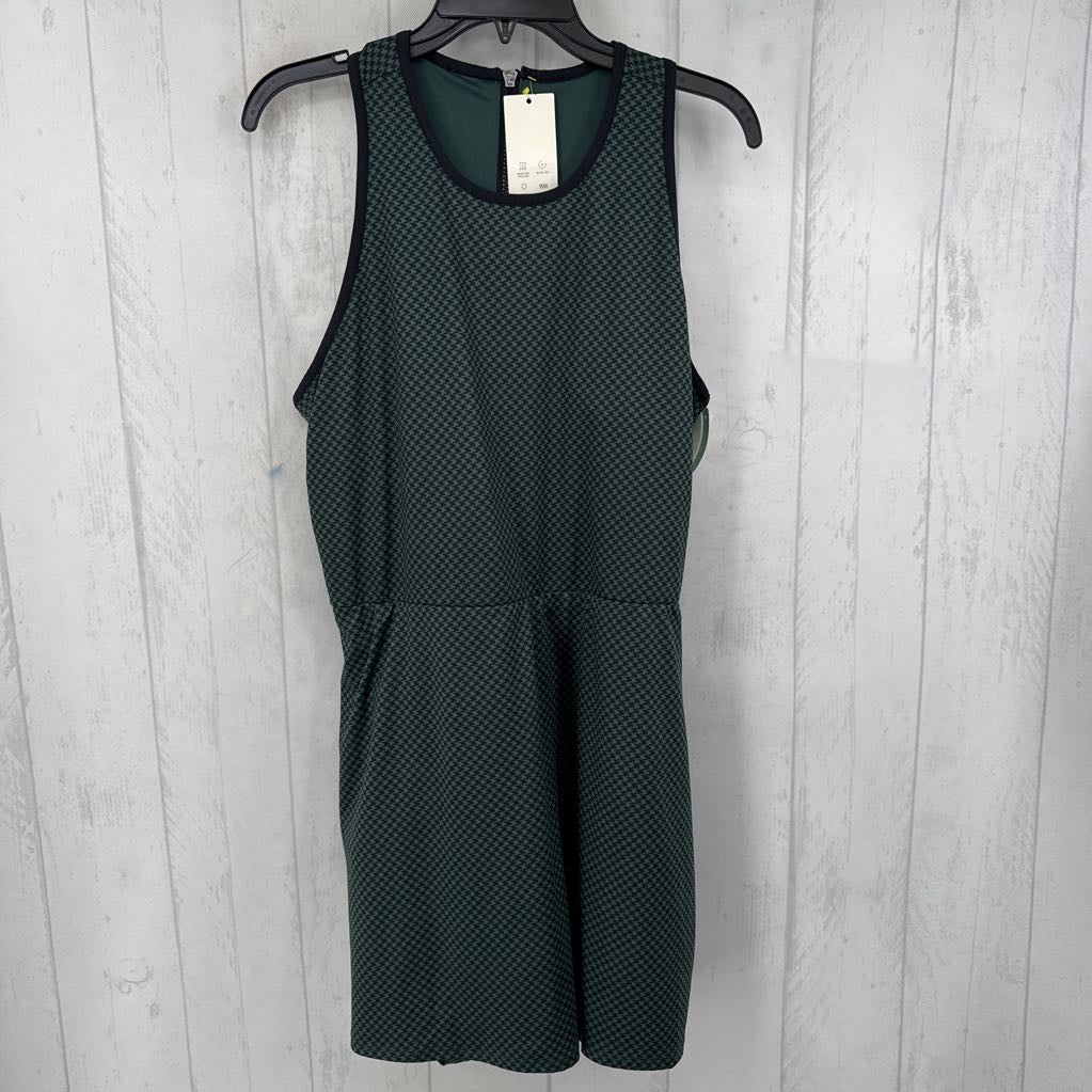XXL houndstooth print slvls dress