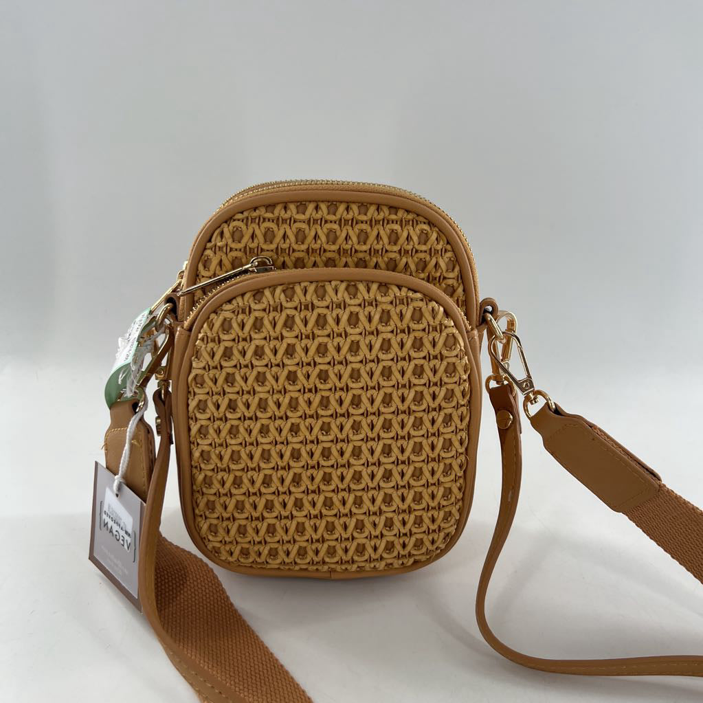 raffia woven crossbody