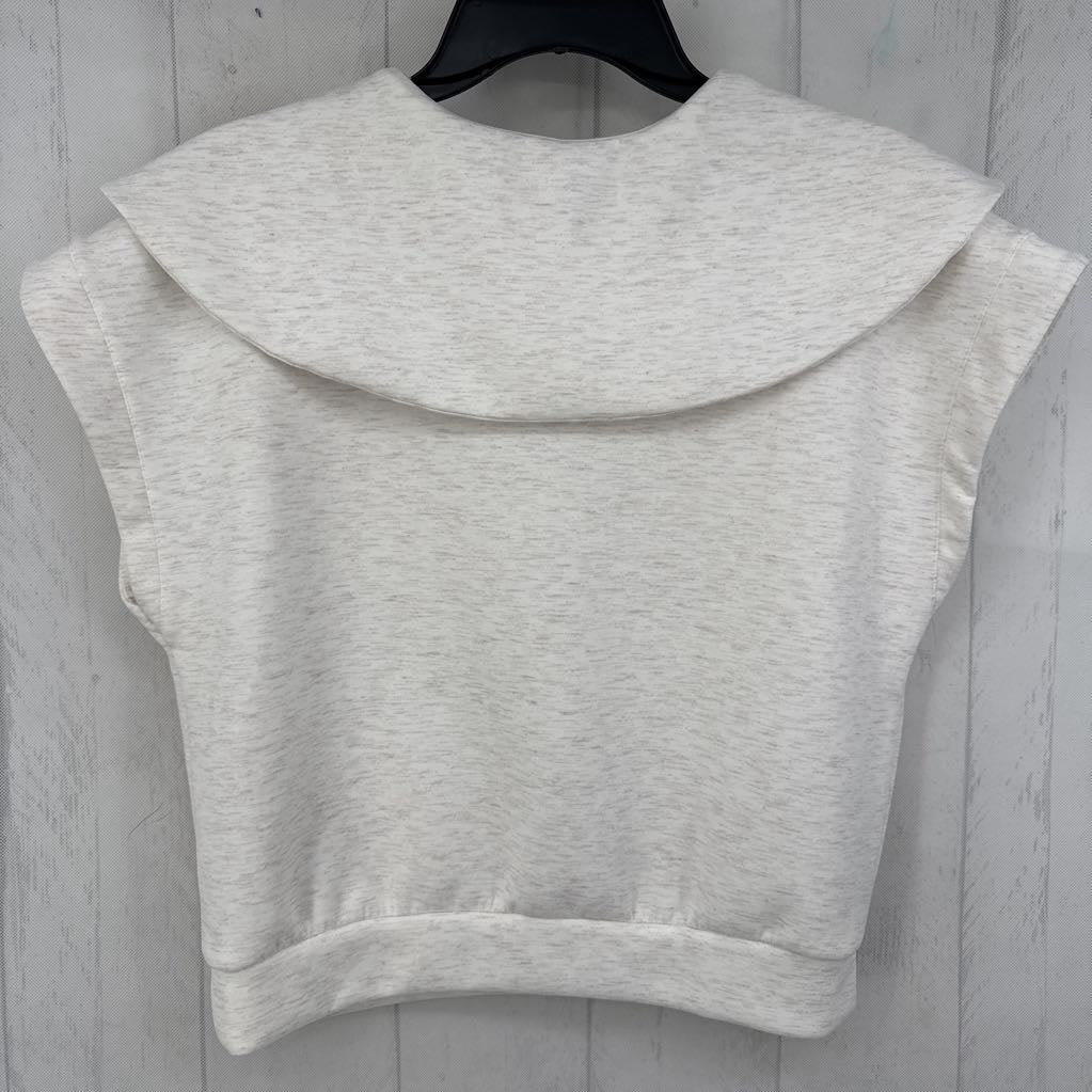 M 2pc heathered 1/2 zip slvls top & shorts