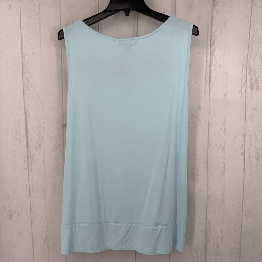 L cinched v-neck tank
