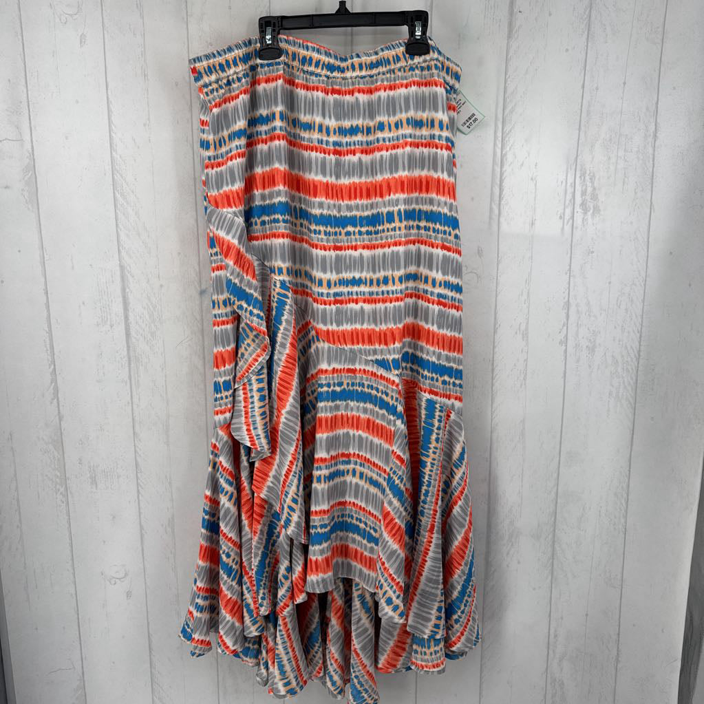 L printed maxi skirt