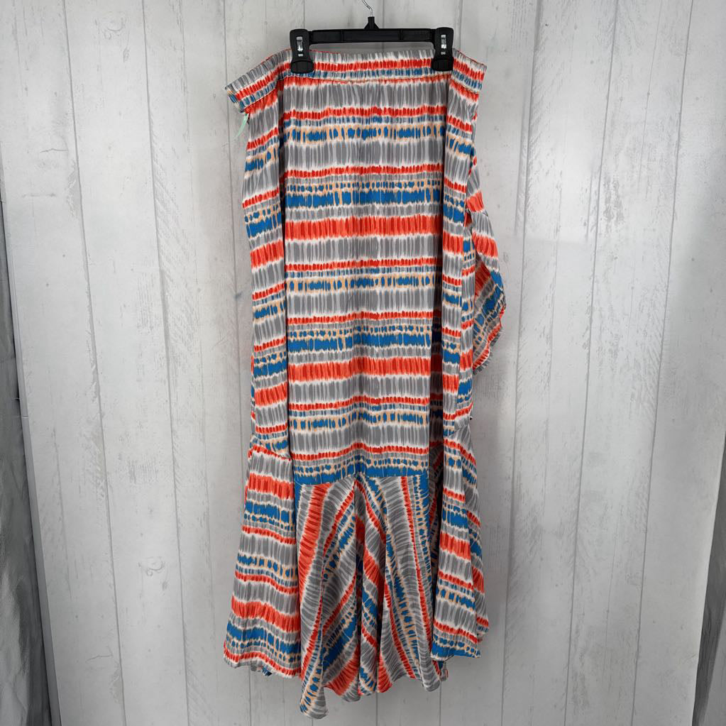 L printed maxi skirt