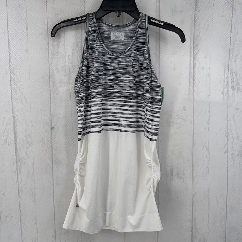 M ruched stripe tank