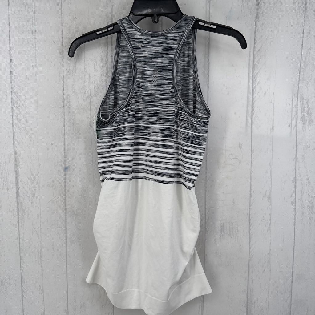M ruched stripe tank
