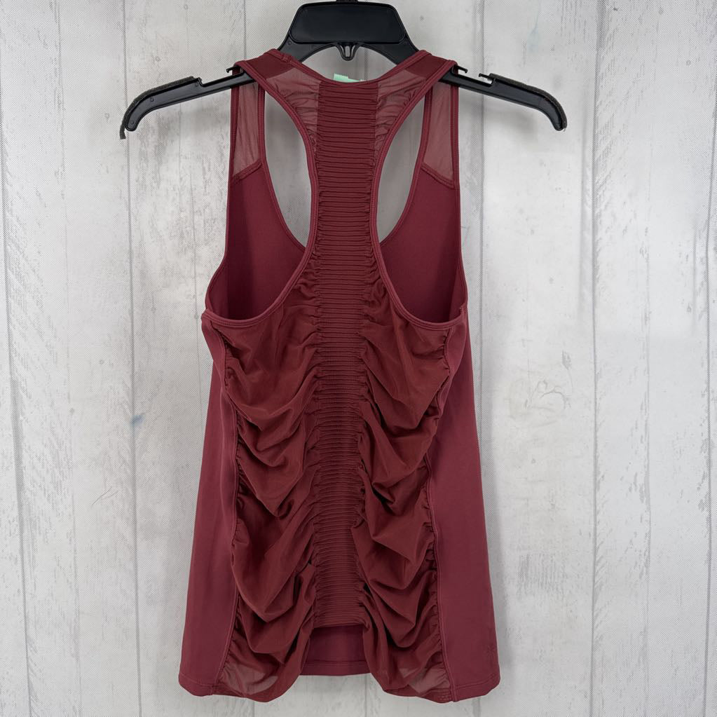 R64 S ruched pleated back tank