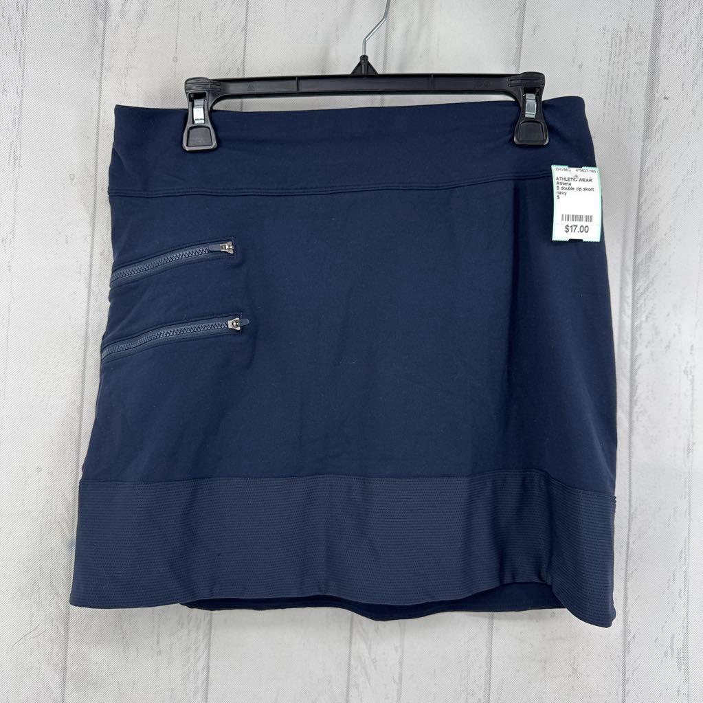 S double zip skort