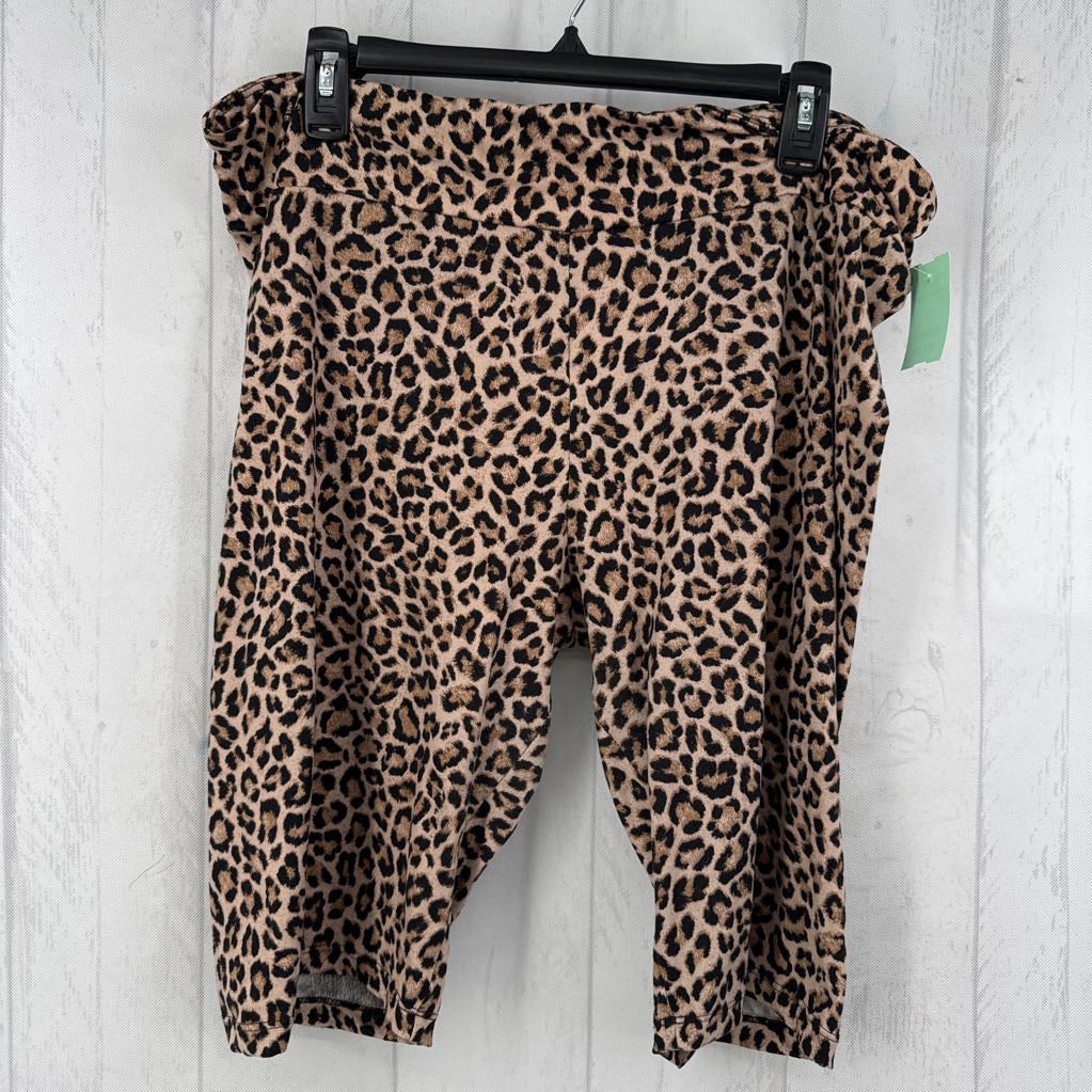 2xl animal print bike shorts