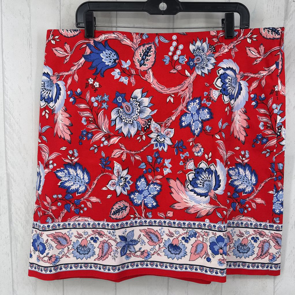 16 flo print skirt