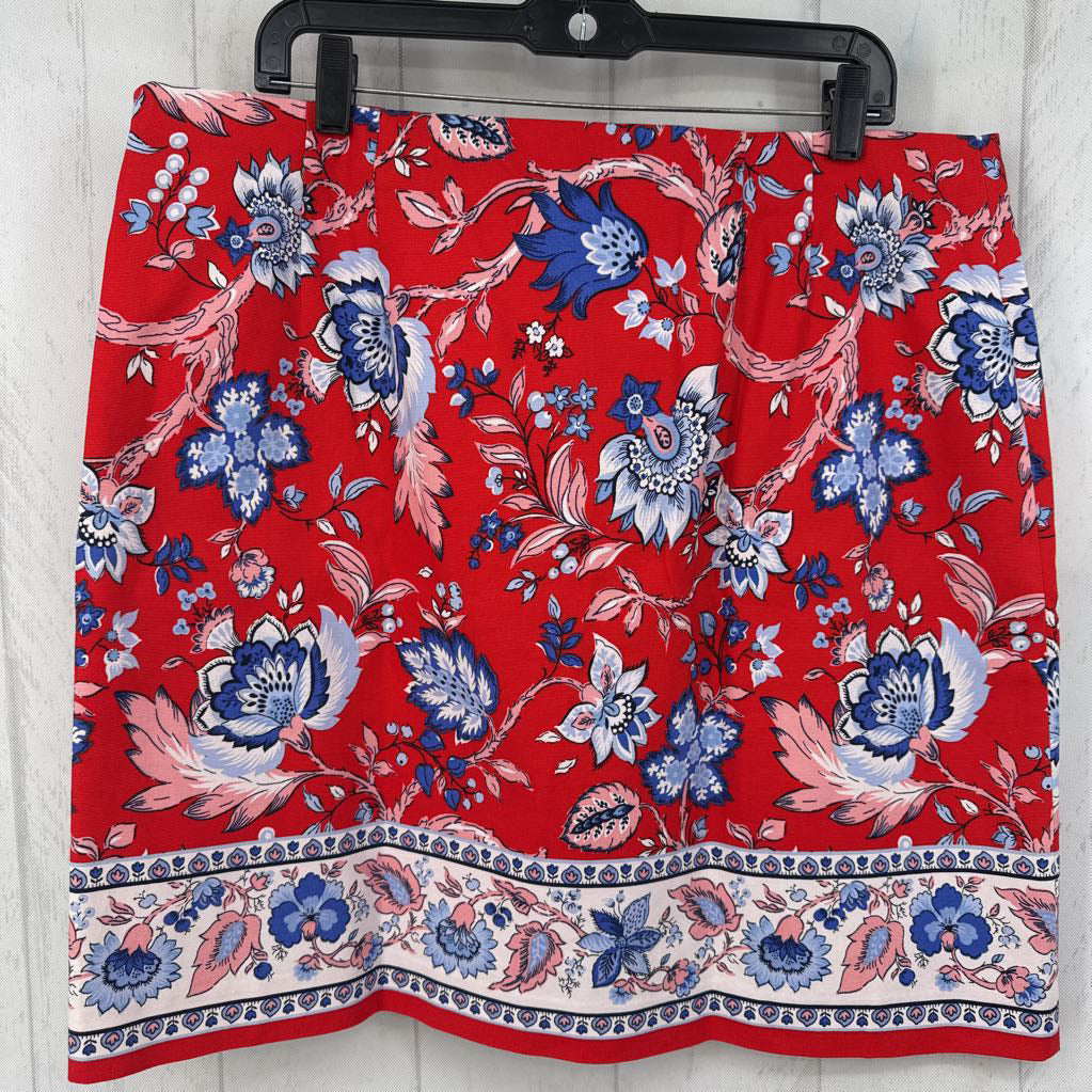 16 flo print skirt