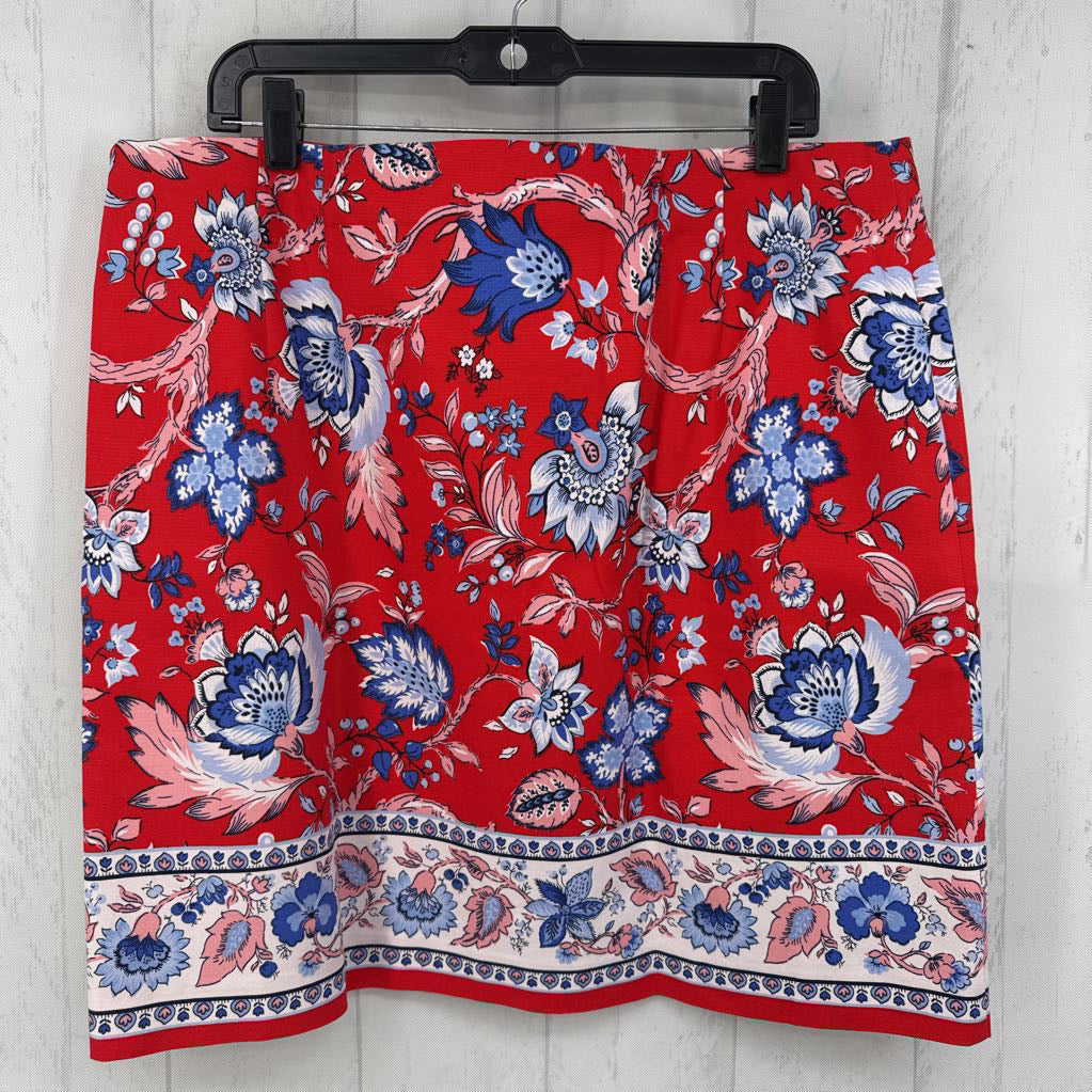 16 flo print skirt