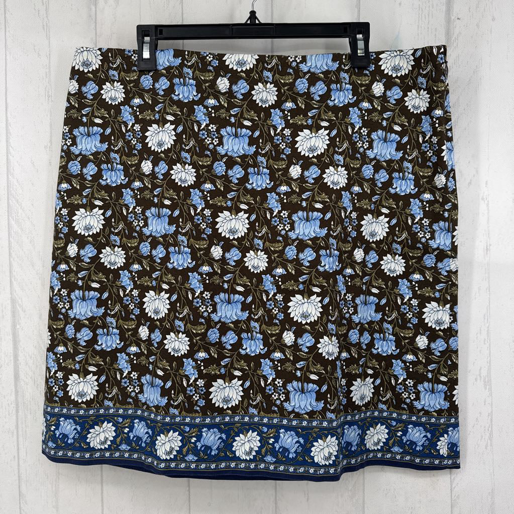 16 flo print skirt