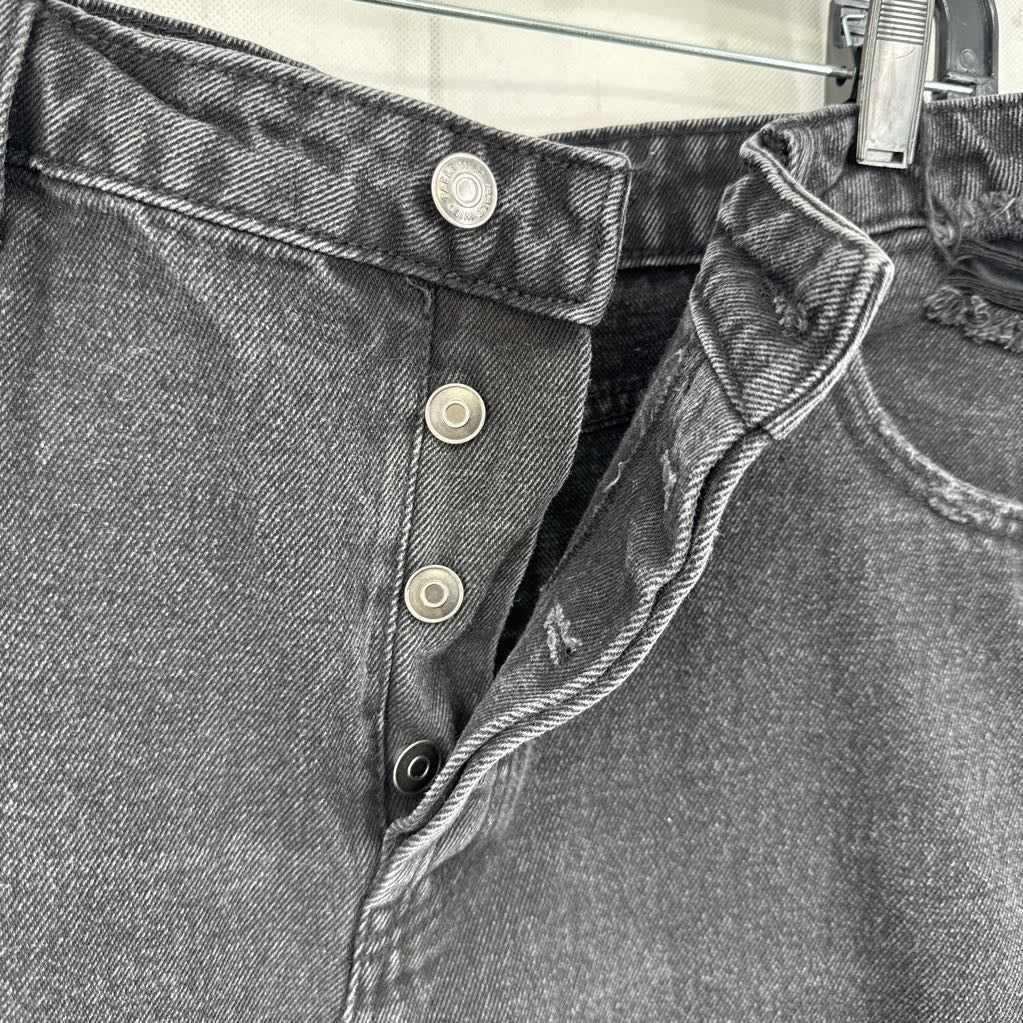 16 hi-rise denim bermuda shorts