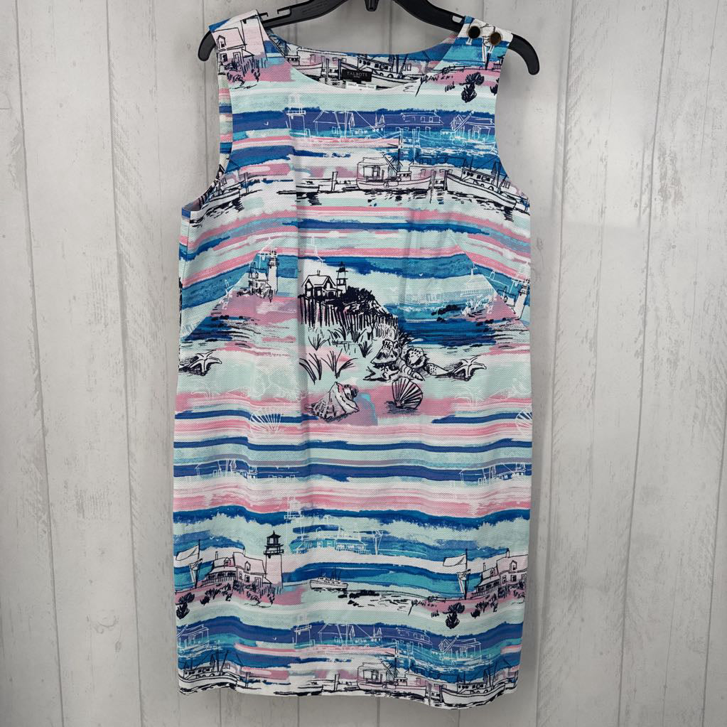 16p printed textured slvls dress