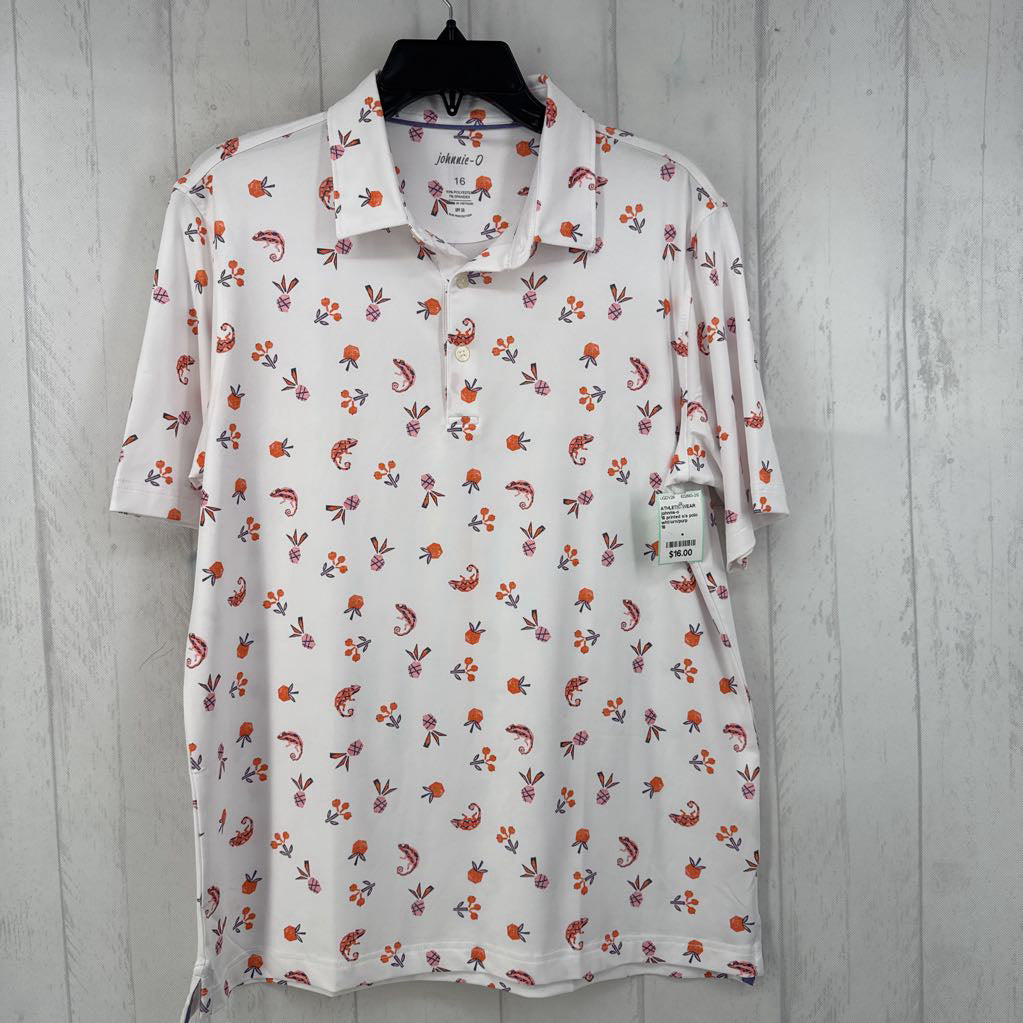 16 printed s/s polo