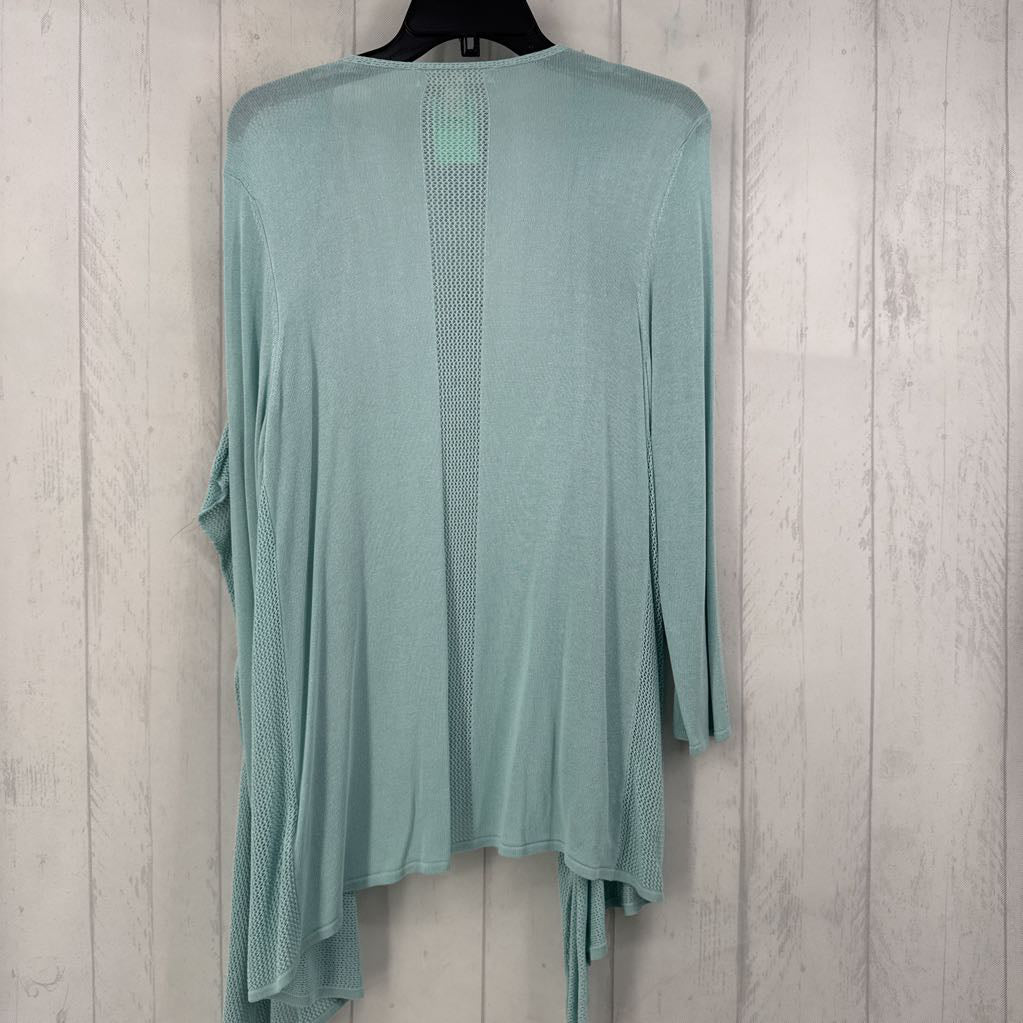 L flowy knit 3/4 slv cardi