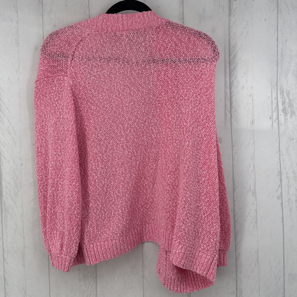 S button front 3/4 slv cardi