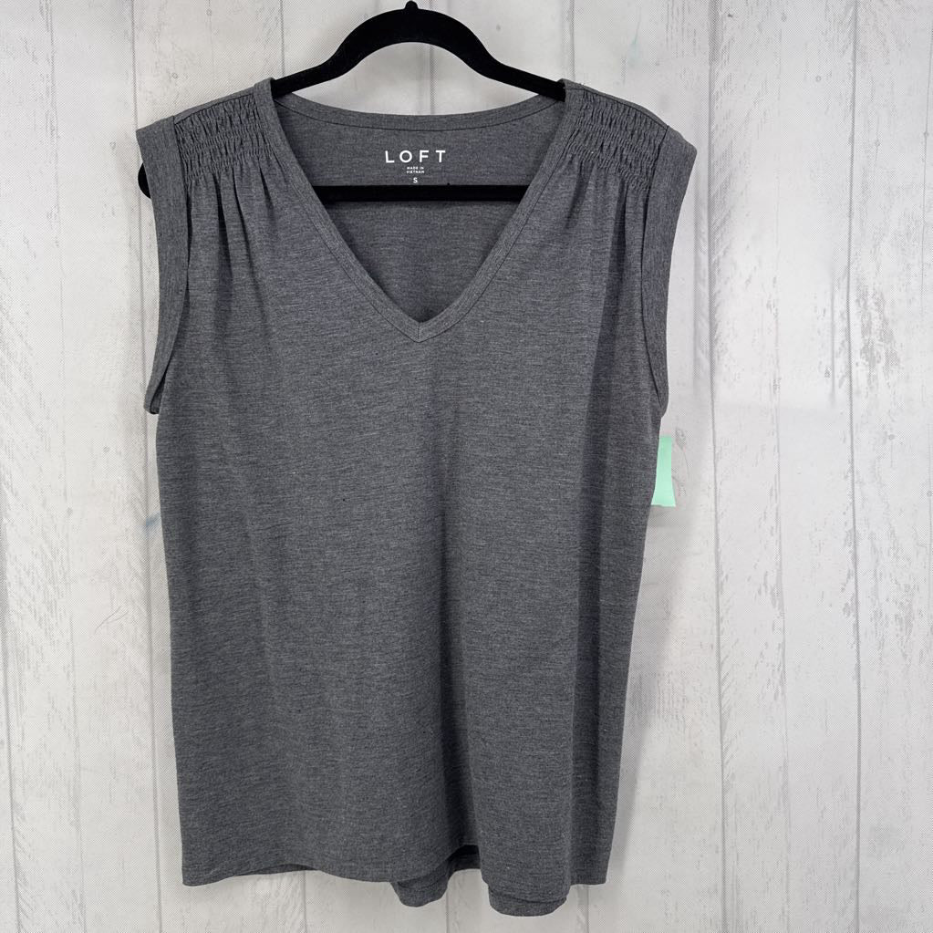 S v-neck slvls top