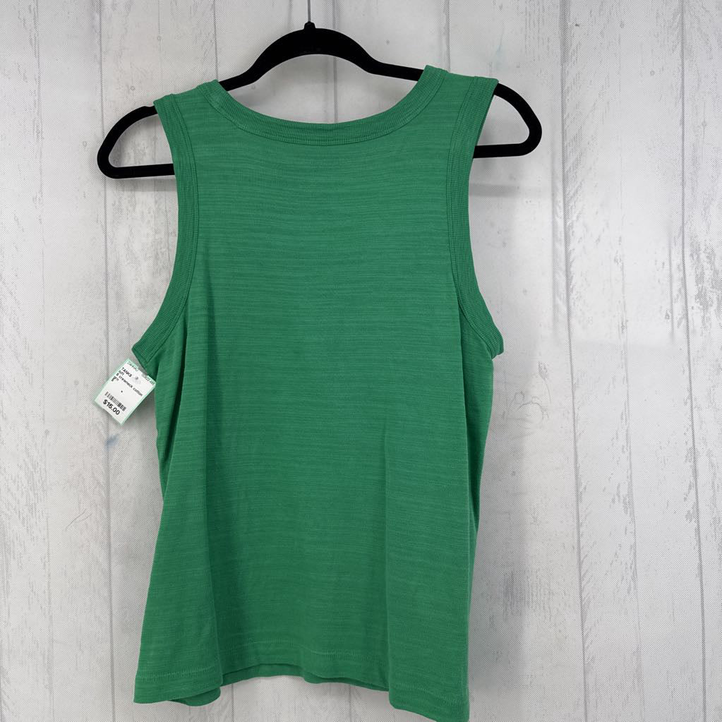 S crewneck cotton tank