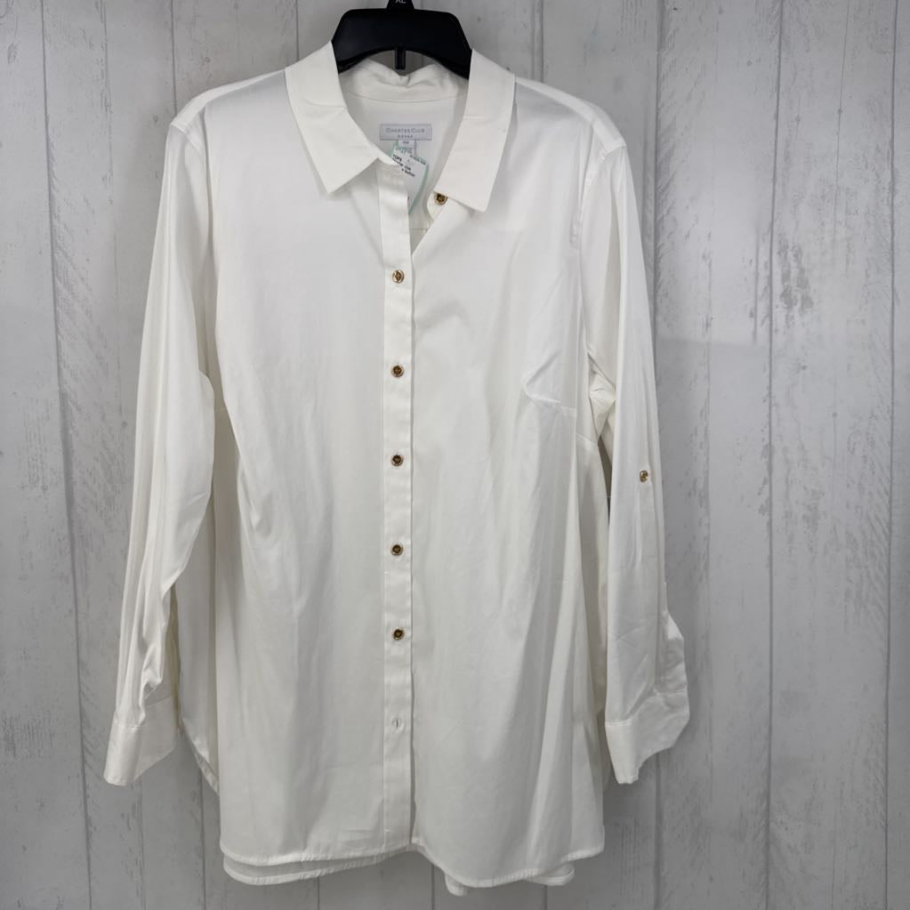 R40 16w button down l/s top