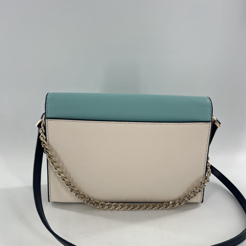 chain strap colorblock flap shoulder bag/crossbody